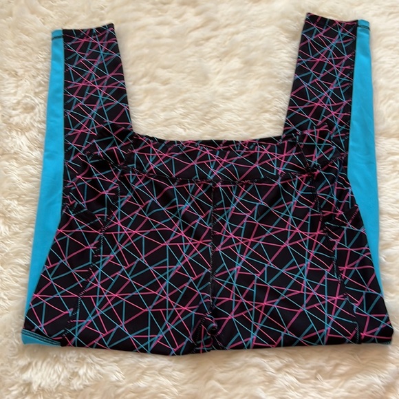 Girls 10/12 (Large) Multicolor Athletic Leggings - Picture 2 of 3
